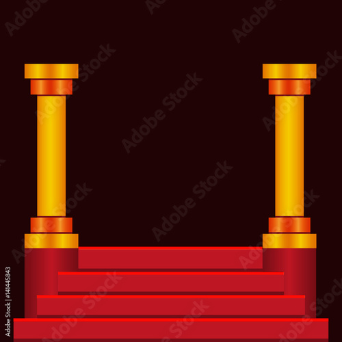 step podium stairs