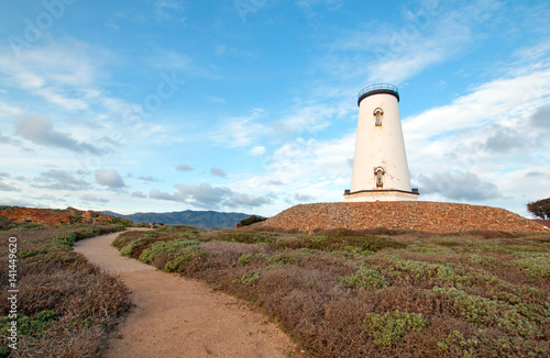 Lighthouse at Piedras Blancas point on the Central Coast of California US of A