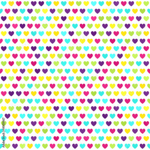Heart pattern. Seamless vector background
