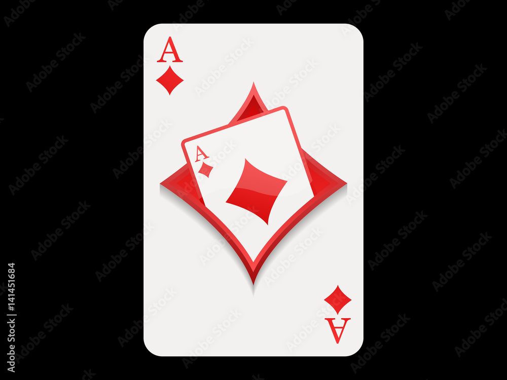 Obraz premium Playing poker cards Icon