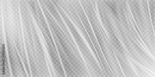 real transparent plastic wrap texture background vector
