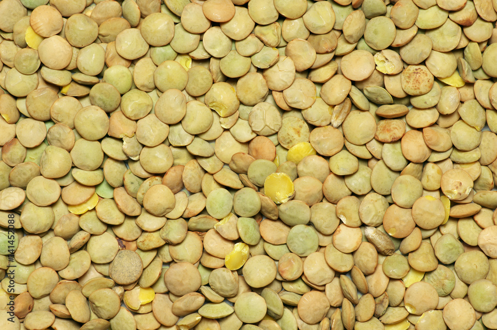 Green lentil background Green lentil background