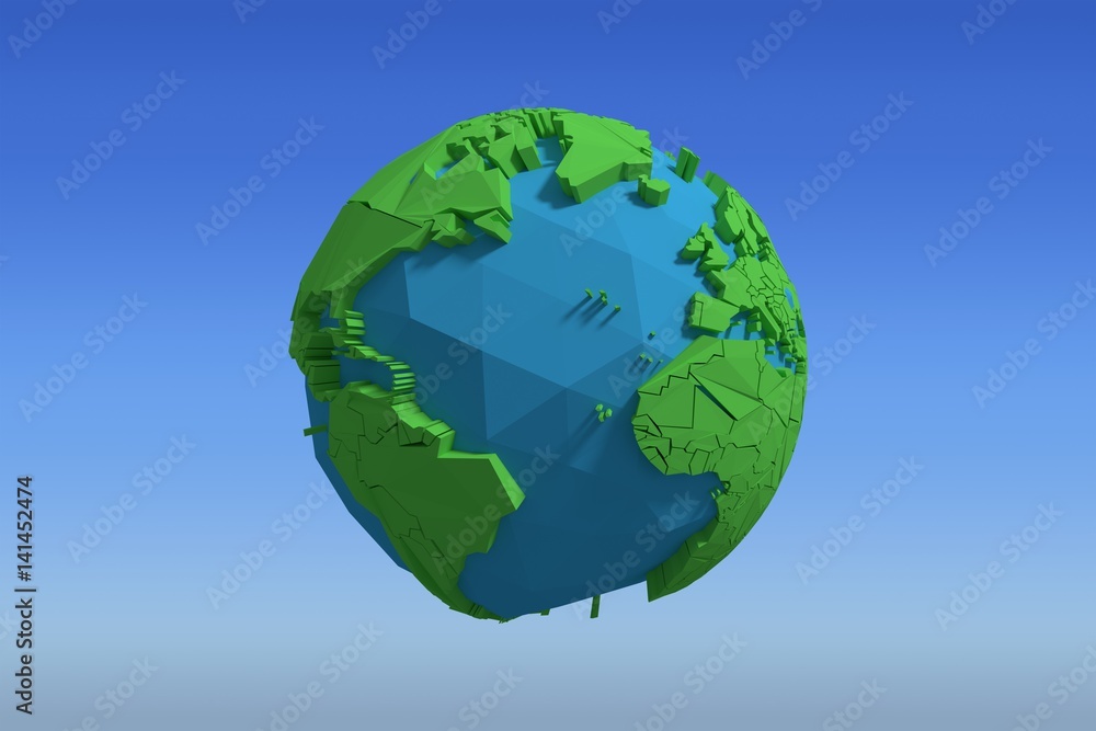 Naklejka premium Composite image of composite image of globe icon 3d
