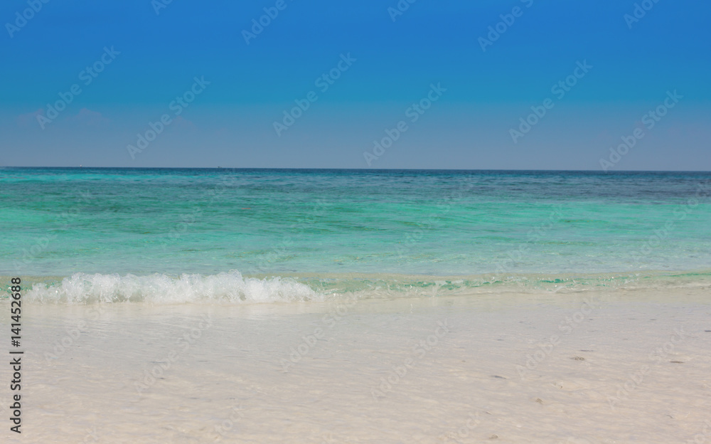 Beautiful Beach and tropical sea, Holiday background