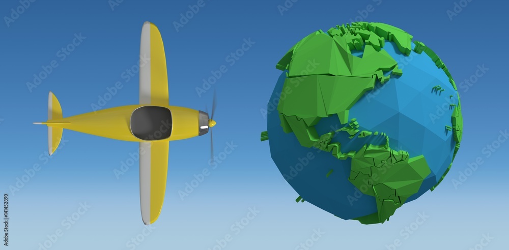 Composite image of composite image of globe icons 3d Composite image of composite image of globe icons 3d