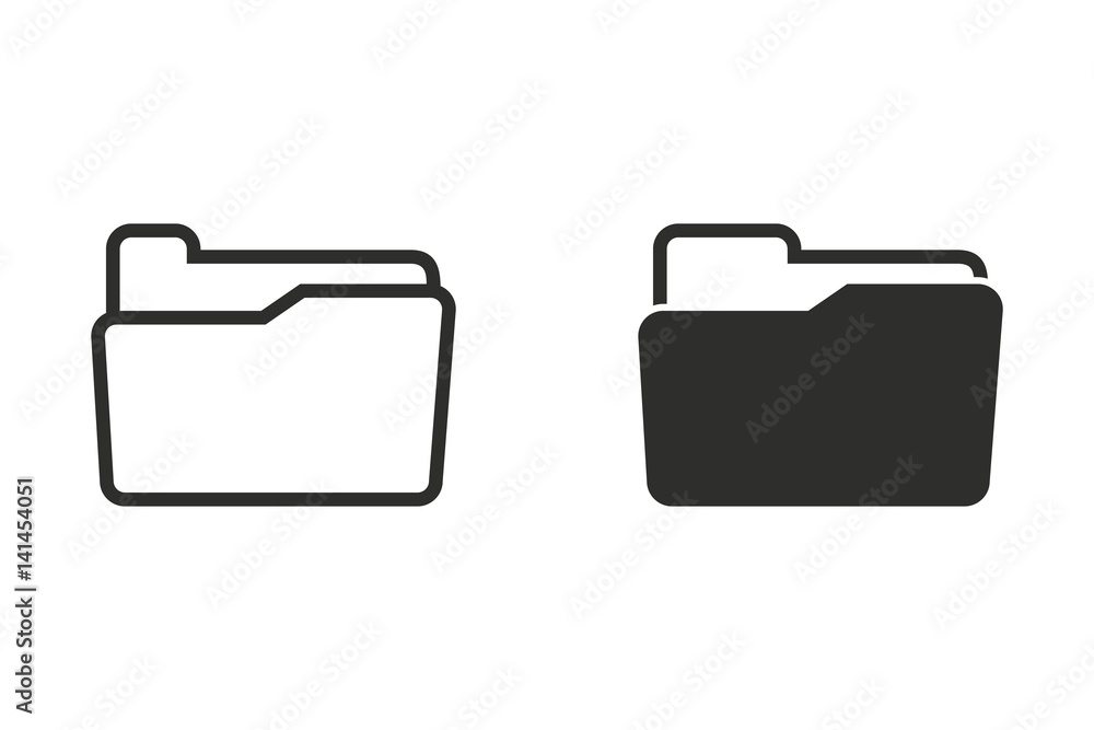 Folder - vector icon. Folder - vector icon.