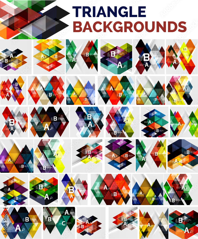 Mega collection of triangle backgrounds Mega collection of triangle backgrounds