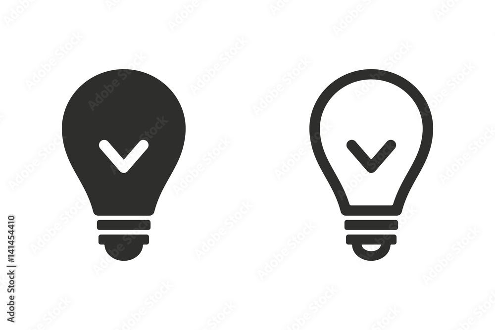 Lamp - vector icon. Lamp - vector icon.