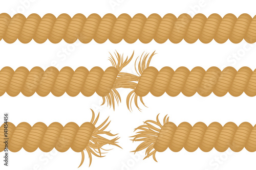 Torn rope