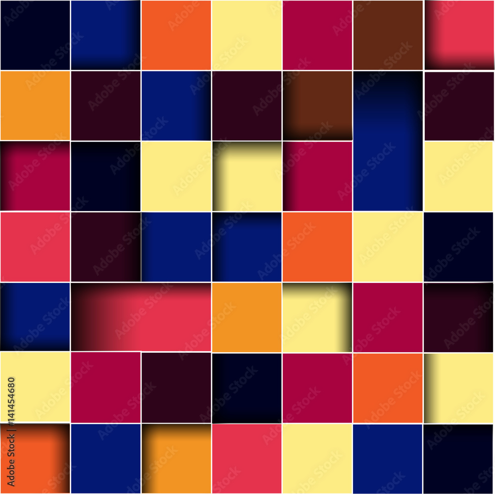 Vector, abstract background with squares, illustration