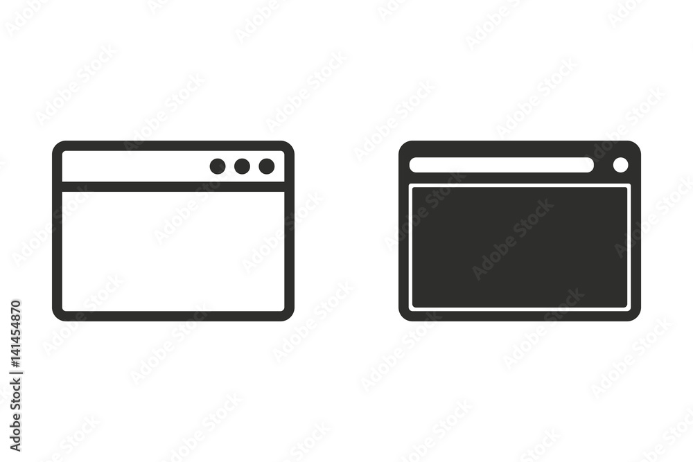 Browser - vector icon. Browser - vector icon.