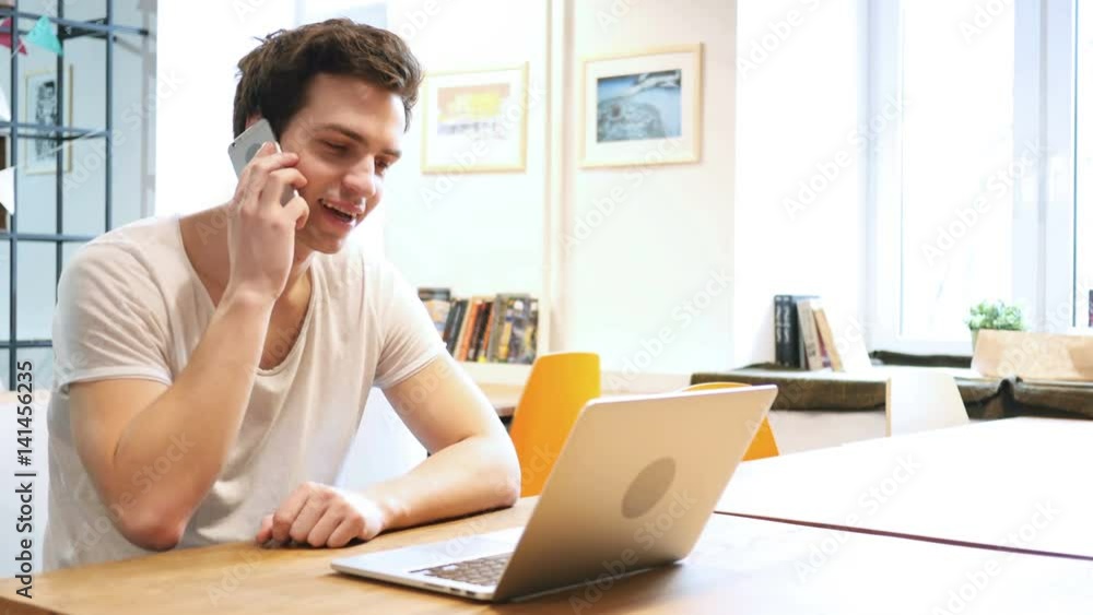 Phone Talk, Designer Answering Call Phone Talk, Designer Answering Call