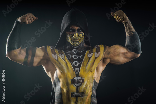 Professional make-up scorpion