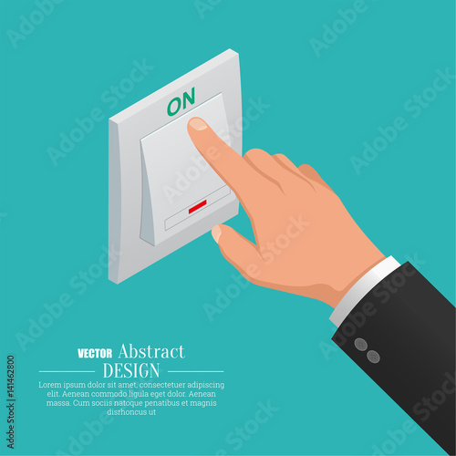 The hand turns
