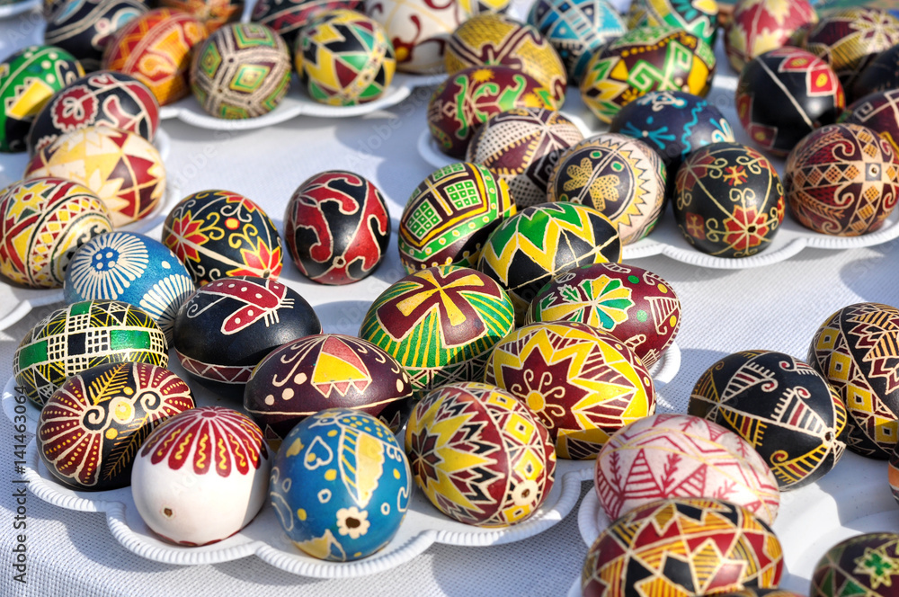 colorful easter eggs