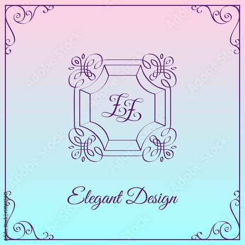 monogram design template