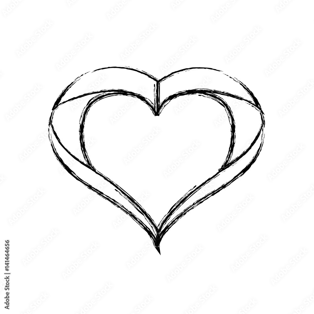 Heart and love icon vector illustration graphic design Heart and love icon vector illustration graphic design