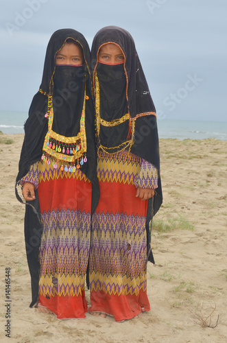Nomad family of the Rashaida (Rashaayda) Arab tribe living in Eritrea