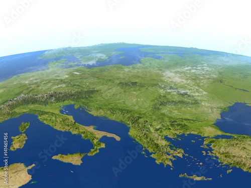 Adriatic sea region on planet Earth