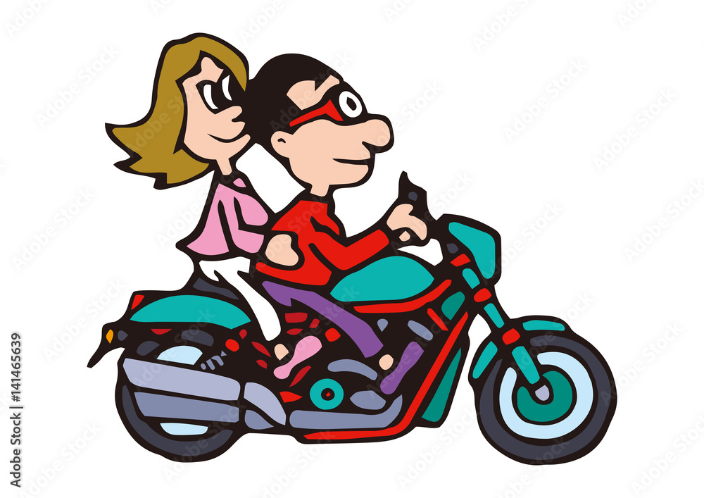 大型バイクイラスト、アメリカンバイク 大型バイクイラスト、アメリカンバイク