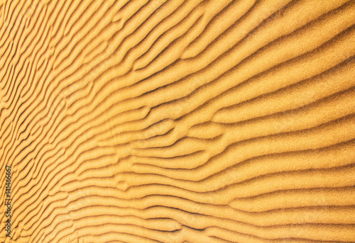 golden sand dunes with an irregular texture image photo
