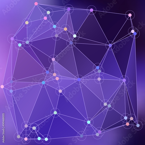 Modern abstract background triangles 3d effect glowing light88