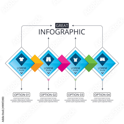 Clothes signs. T-shirt and pants with shorts.