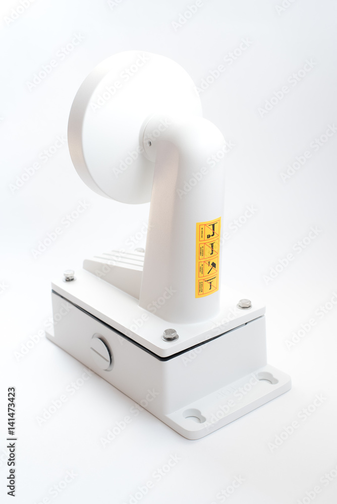 Holder for camera or CCTV isolated on white background Holder for camera or CCTV isolated on white background