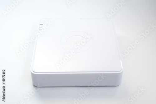 Generic Internet networking device router isolated over the white background