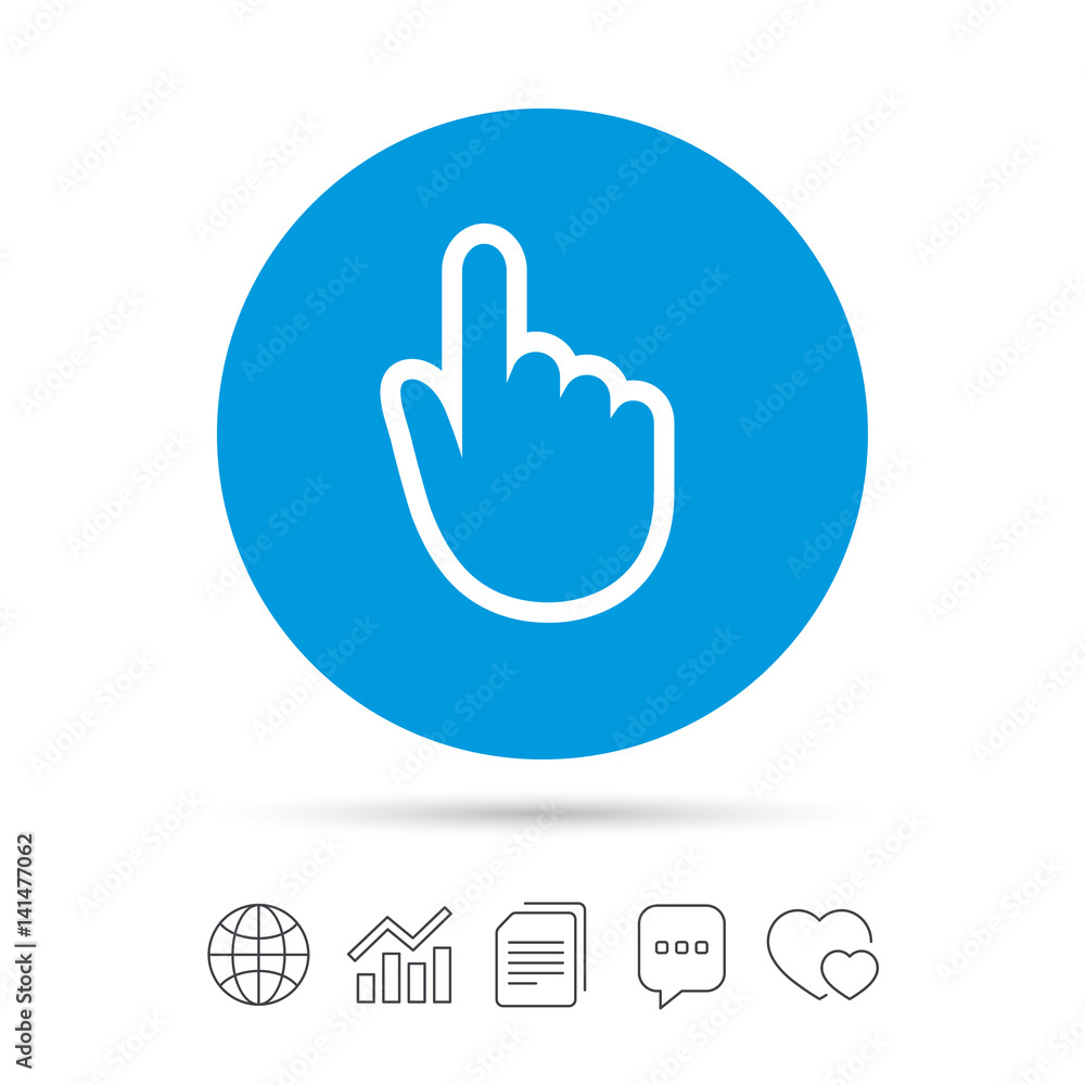 Hand cursor sign icon. Hand pointer symbol. Hand cursor sign icon. Hand pointer symbol.