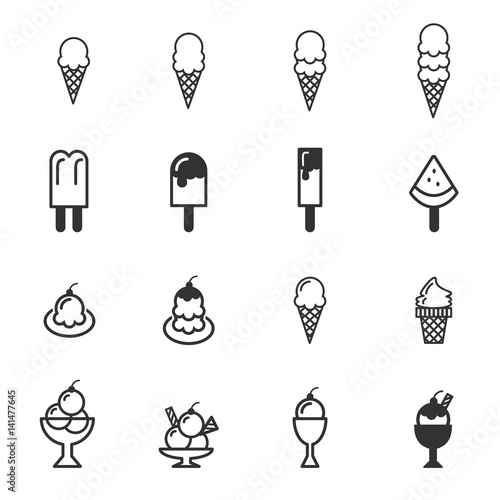 Ice cream icons