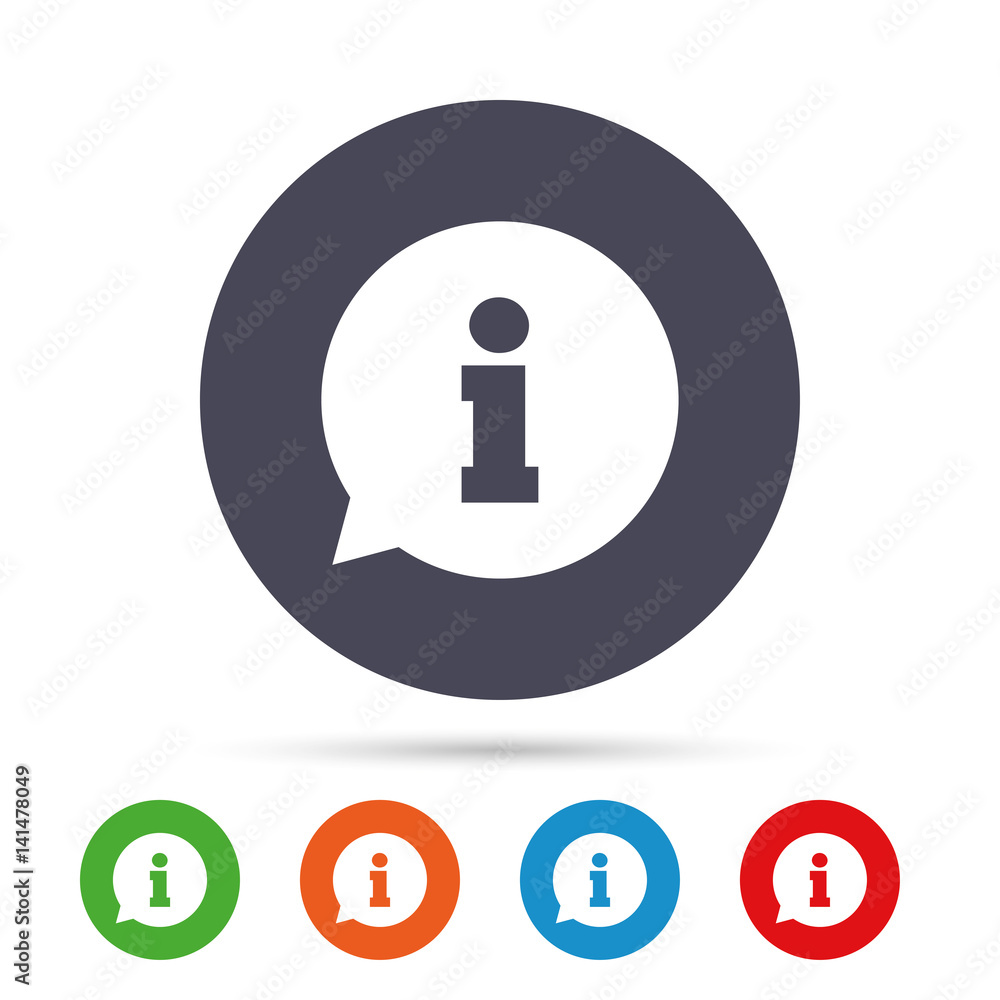 Information sign icon. Info symbol. Information sign icon. Info symbol.