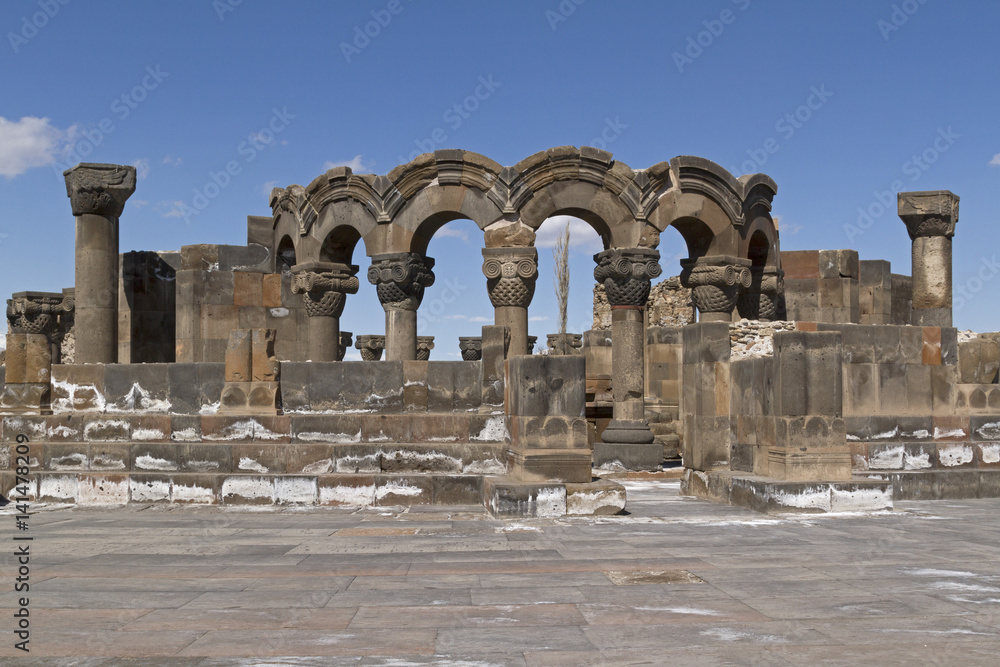 Ruins of the Zvartnots Cathedral, Armenia