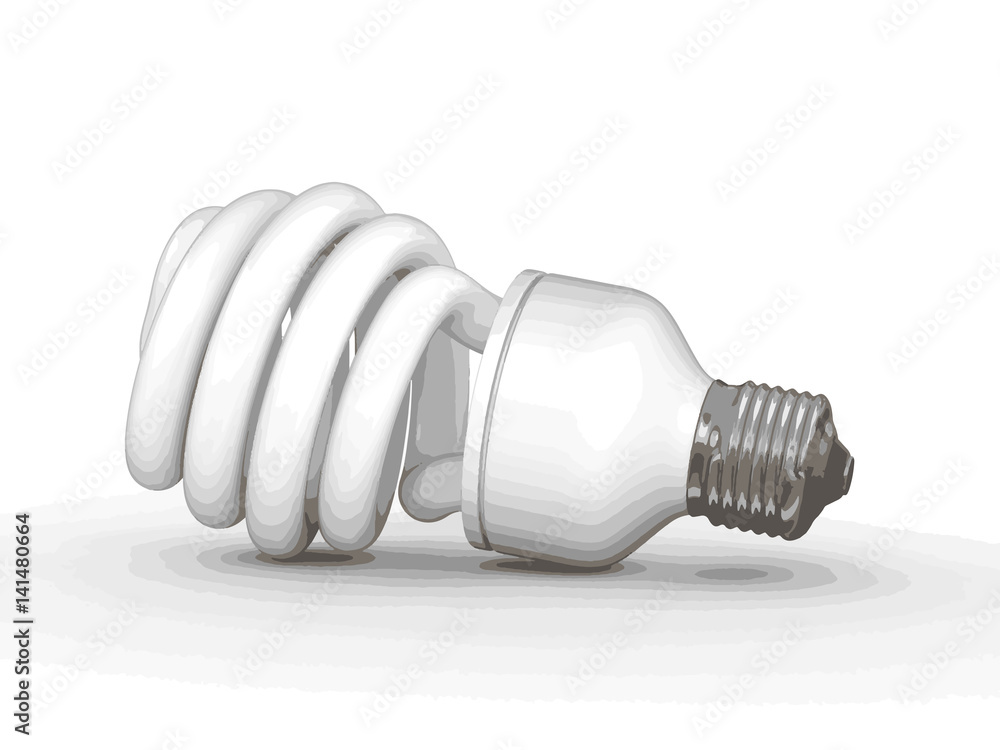 Energy Saving Light Bulb. Image with clipping path Energy Saving Light Bulb. Image with clipping path
