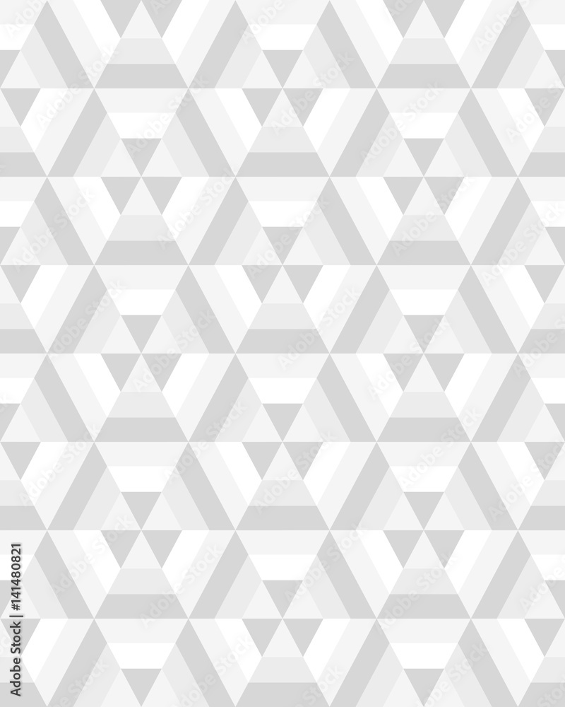 Vector seamless geometric pattern with triangles and hexagon Vector seamless geometric pattern with triangles and hexagon