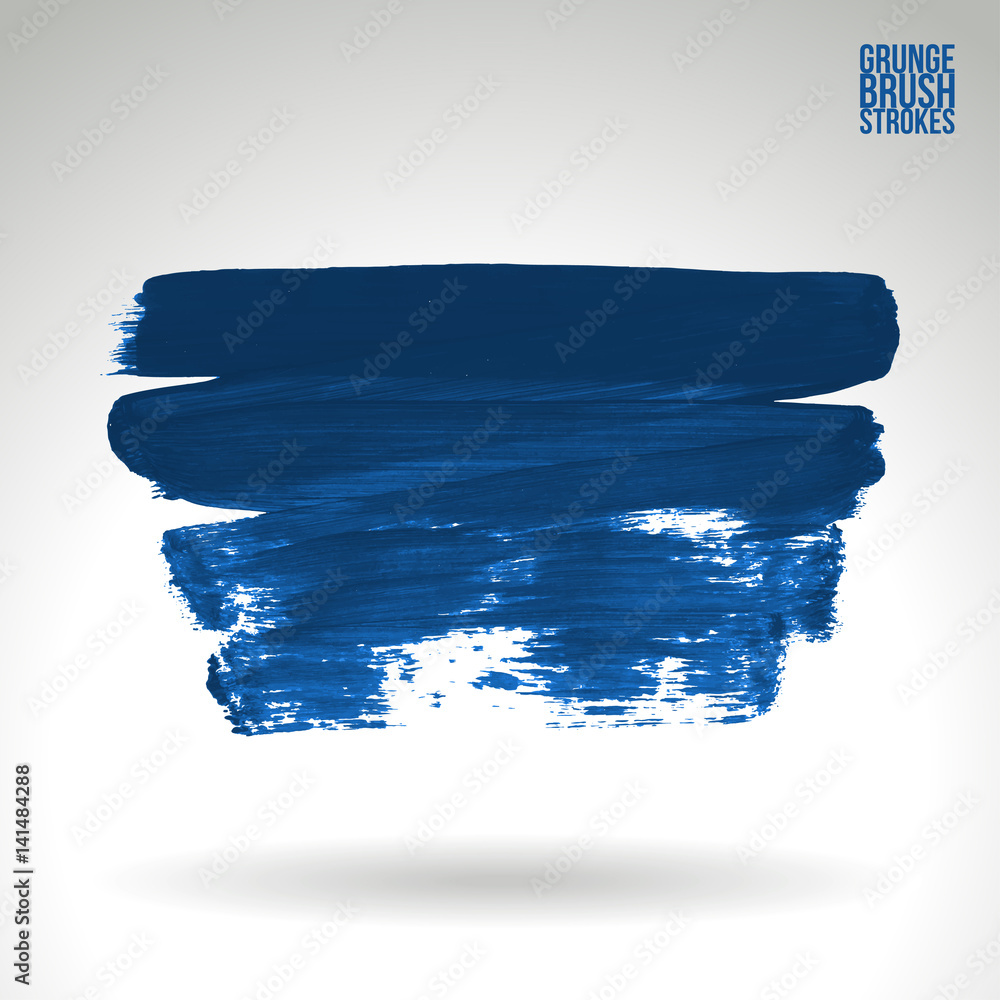 Fototapeta premium Pociągnięcie pędzla i tekstura. Streszczenie wektor grunge ręcznie malowany element. Podkreśl i obramuj.