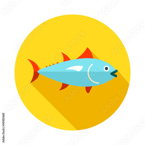 Tuna icon. Fishing. Vacation