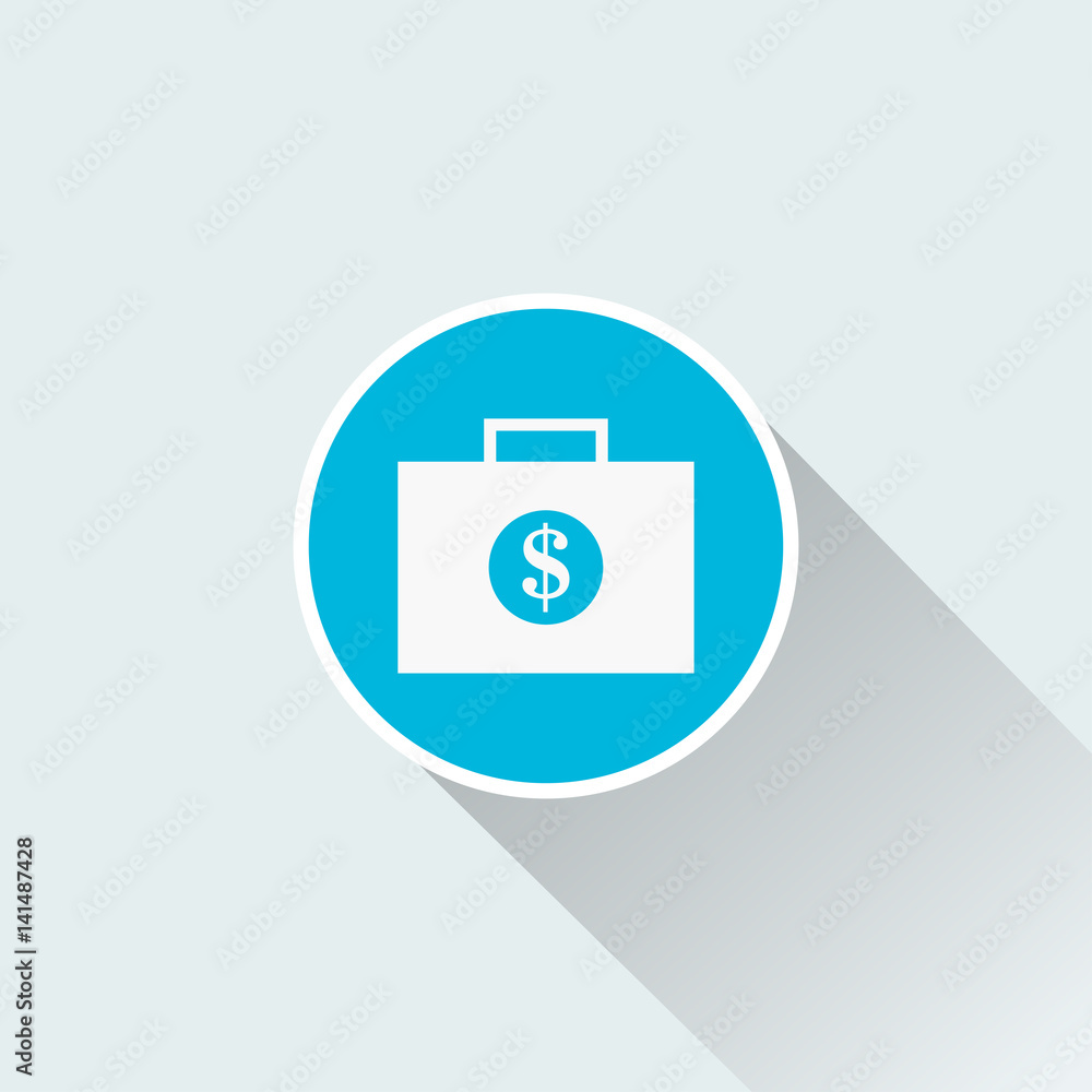 flat dollar case icon flat dollar case icon