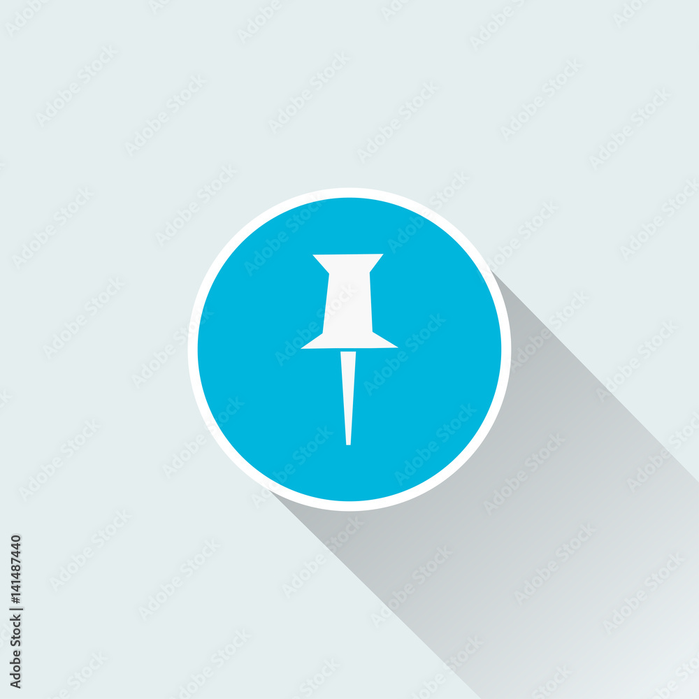 flat paper pin icon flat paper pin icon