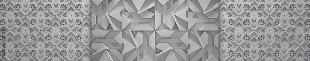 Wide Metal Geometrical Backdrop (site head) 3d Wide Metal Geometrical Backdrop (site head) 3d