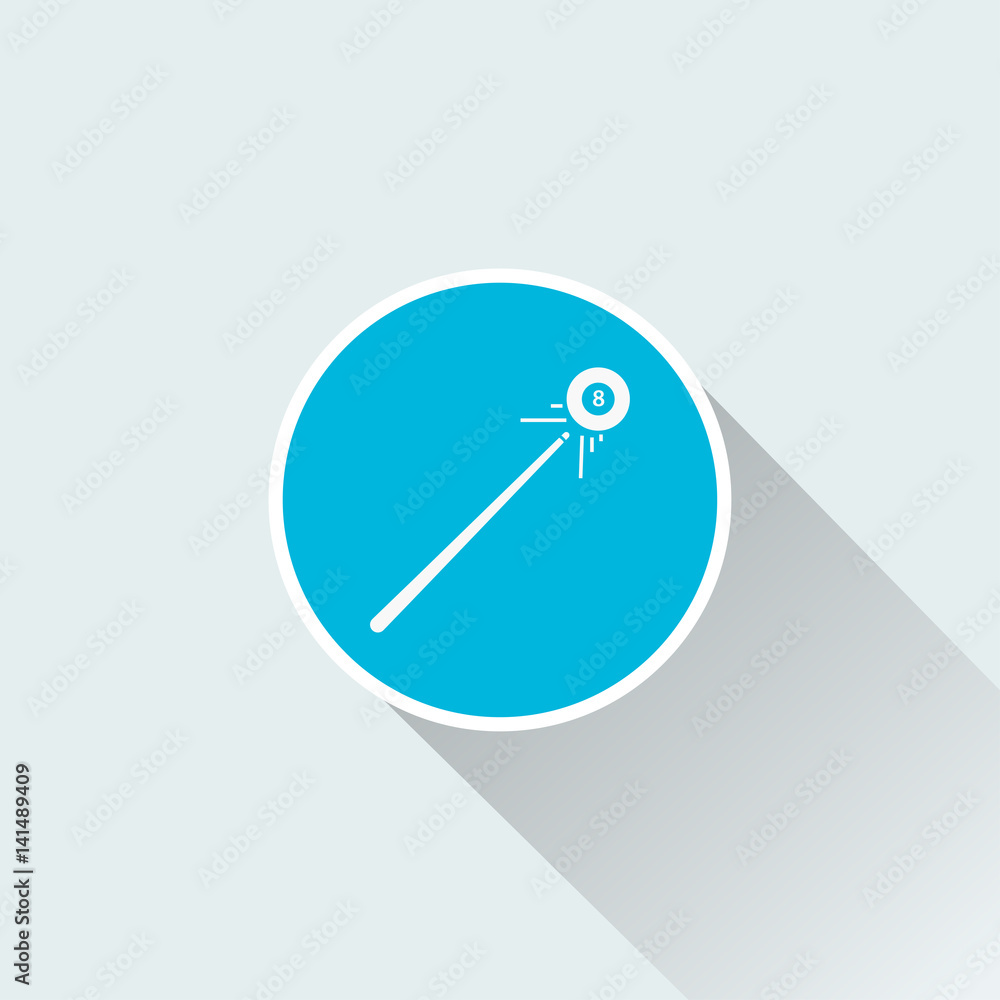 flat billiard game icon flat billiard game icon