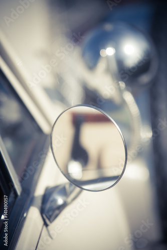 Vintage car side mirror
