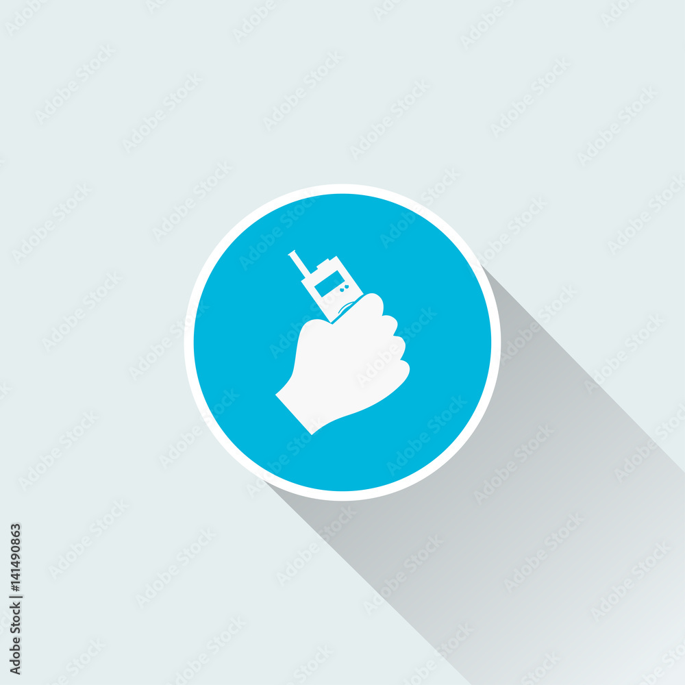 flat hand radio icon flat hand radio icon