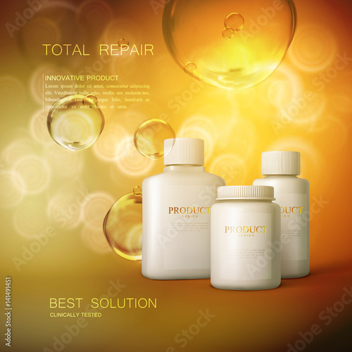 Cosmetics package design.