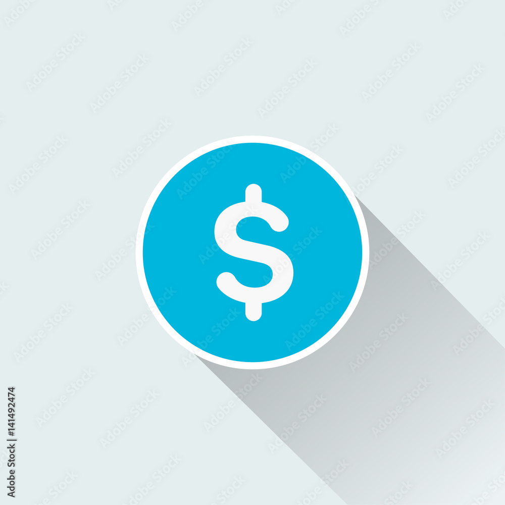 flat dollar icon flat dollar icon