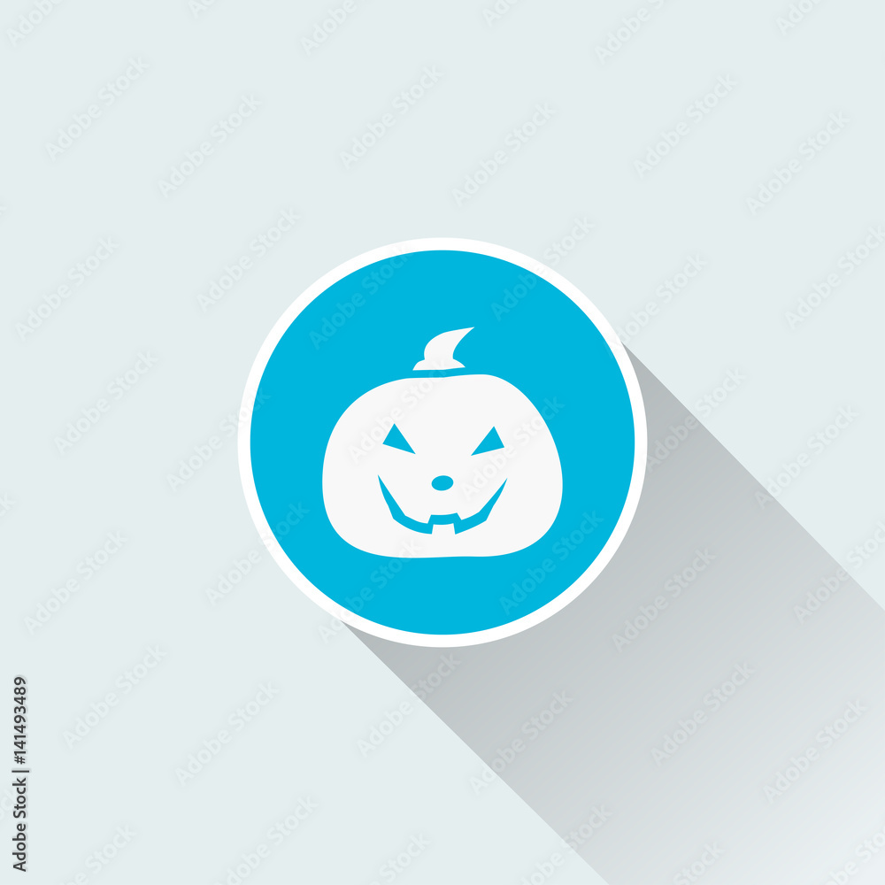 flat pumpkin icon