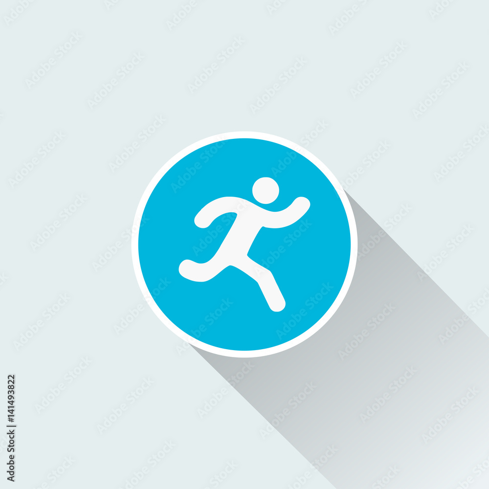 flat run icon flat run icon