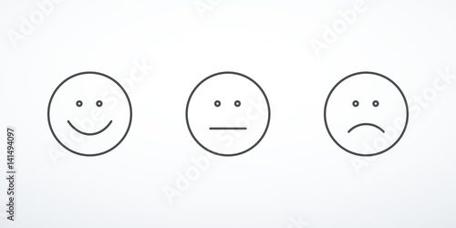 Set of emoticon icons
