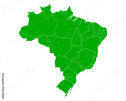 Karte von Brasilien