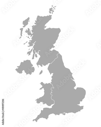 Karte von Großbritannien